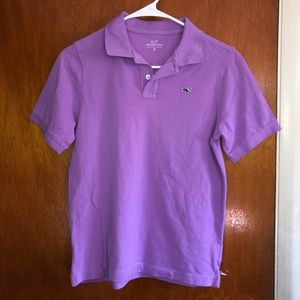 Vineyard Vines Boys Purple Polo - Size 12-14